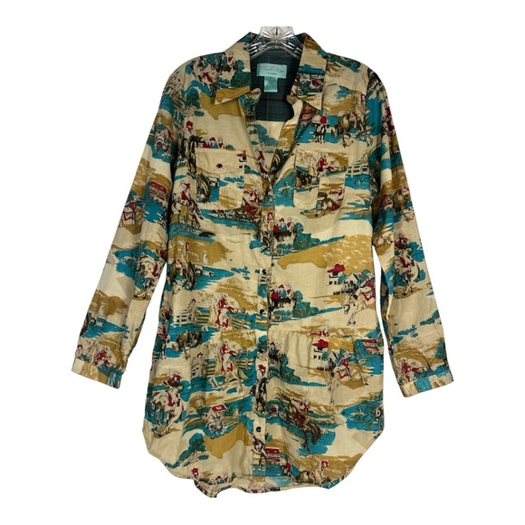 Tasha Polizzi Sz Small Four Corners Tunic/Mini Dress EUC Western Cowgirl - Picture 1 of 12